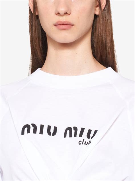 miu miu t shirt damen|miumiu sweatshirts for women.